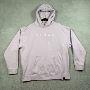 CLOAK Hoodie Angel Wings Not That Bad Pullover Sweatshirt XL Lavender Purple‎